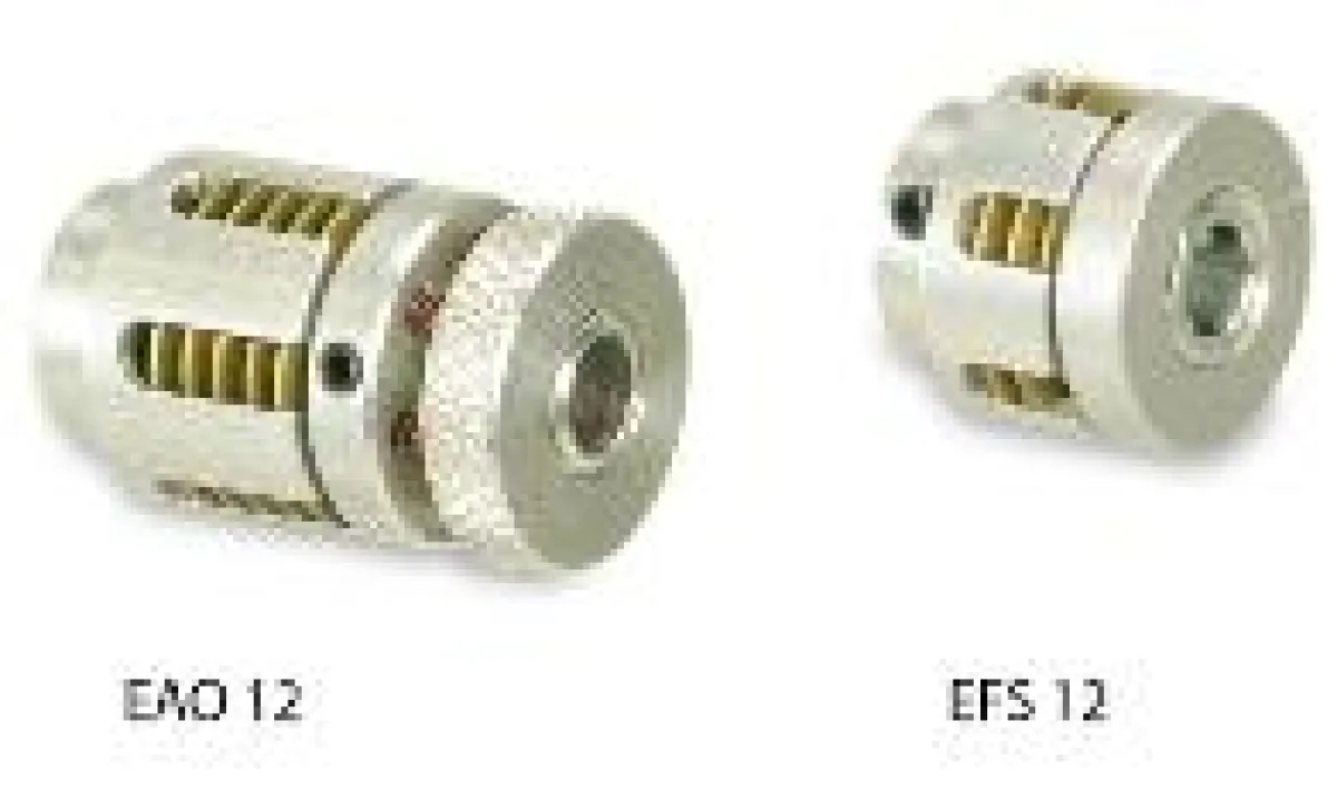 Polyclutch: Typ EAO 12 einstellbare Kupplung, Typ EFS 12  fest eingestellte Kupplung