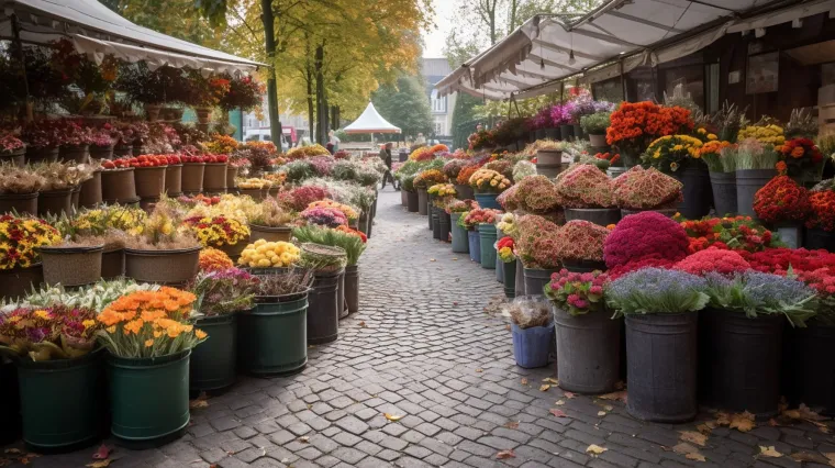 Besuch auf dem Kölner Wochenmarkt in Köln-Longerich: Ein Blumenstand mit besonderem Charme Bild: Besuch auf dem Kölner Wochenmarkt in Köln-Longerich: Ein Blumenstand mit besonderem Charme