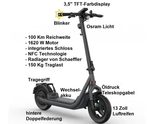 Bild:  Premium E Scooter im Wert von 1.599 Euro gewinnen!