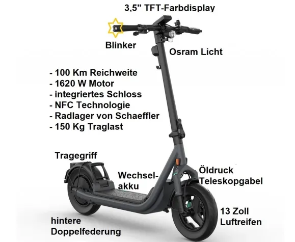 Premium E Scooter im Wert von 1.599 Euro gewinnen! Bild: Premium E Scooter im Wert von 1.599 Euro gewinnen!