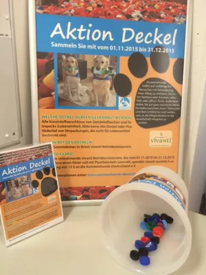 Aktion Deckel - vivanti Restaurants der Region Nord sammeln für Assistenzhunde Bild: Aktion Deckel - vivanti Restaurants der Region Nord sammeln für Assistenzhunde
