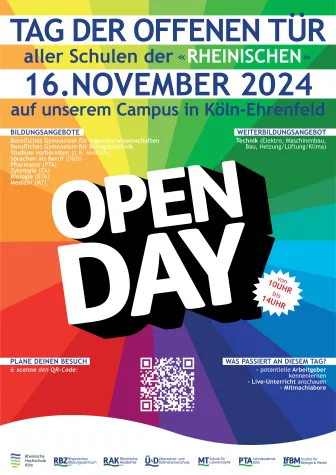 Bild: Alle Schulen der Rheinischen Köln laden zum Tag der offenen Tür am 16. November 2024 ein