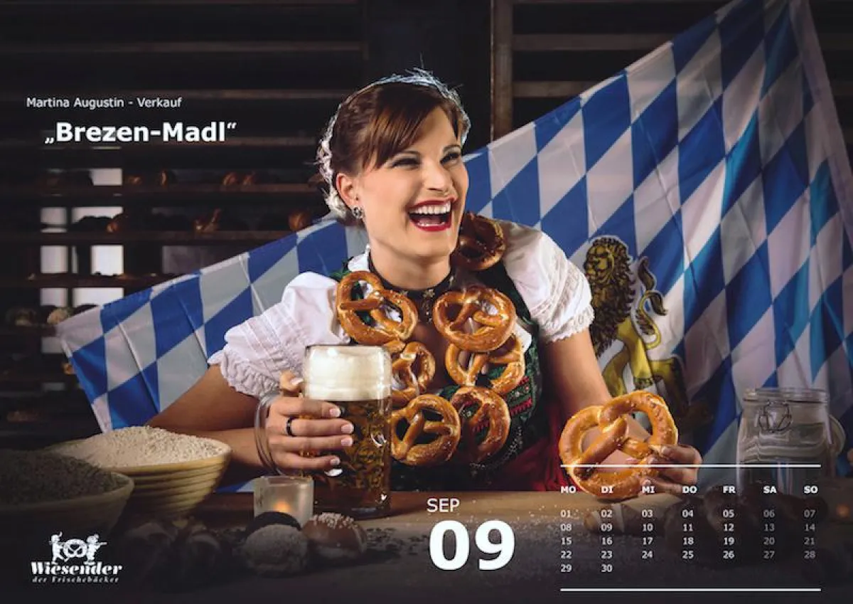 Mit dem originellen Mitarbeiterkalender der Bäckerei Wiesender steht ADVERMA auch bei PrintStars 201