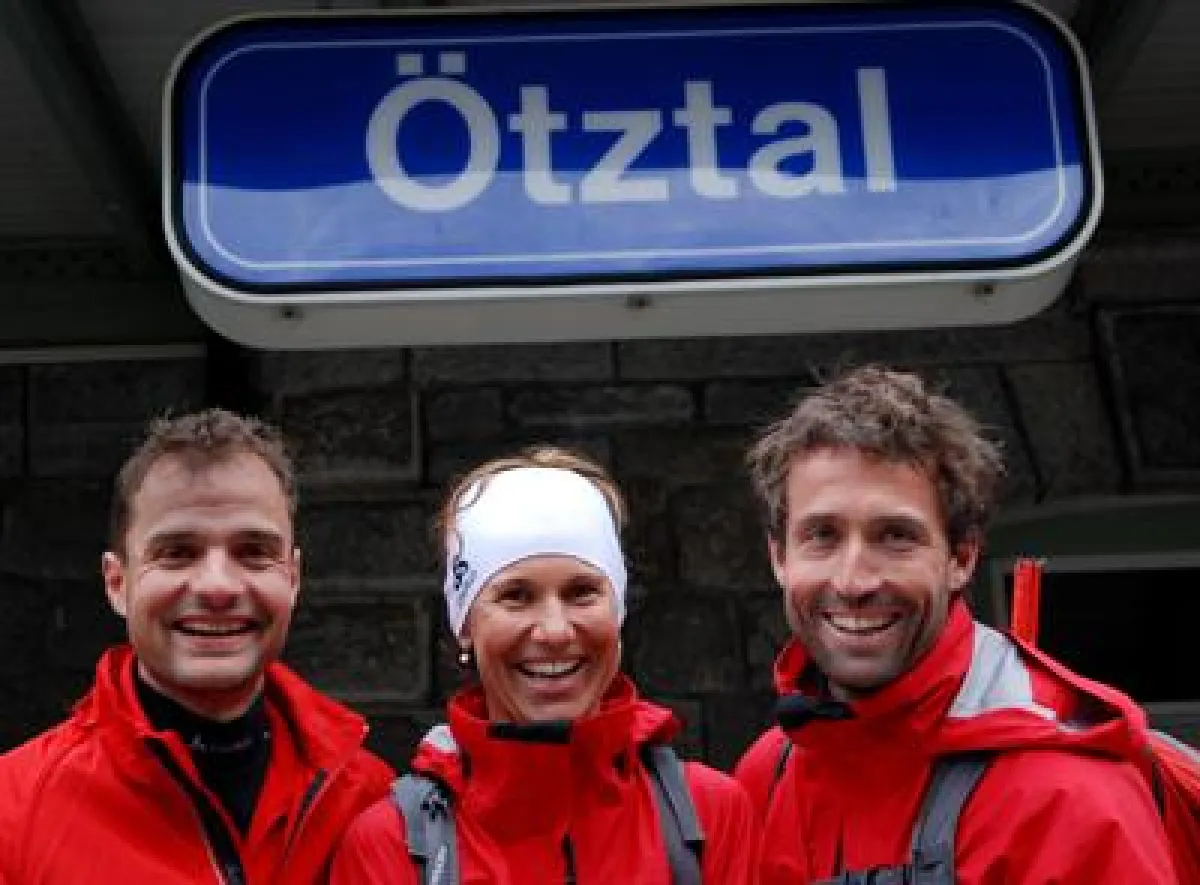 Die Abenteurer v.l. Dietmar Rexhausen, Andrea und Peter Schlickenrieder