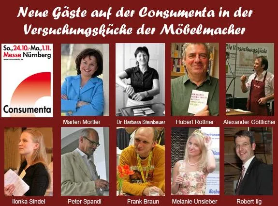 Bild: Consumenta 2010 - Massivholzküchen und -Möbel im Messerestaurant der Möbelmacher in Halle 2