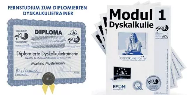 Ausbildung zum diplomierten DyskalkulietrainerIn des Ersten Österreichischen Dachverbandes Legasthenie (EÖDL) Bild: Ausbildung zum diplomierten DyskalkulietrainerIn des Ersten Österreichischen Dachverbandes Legasthenie (EÖDL)