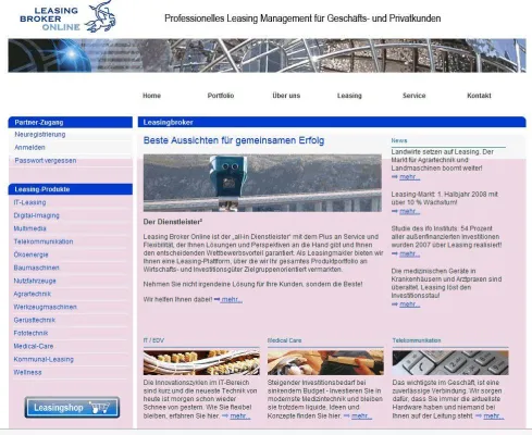 Bild: Erstes Leasingportal für Wirtschafts- und Investitionsgüter erfolgeich gestartet
