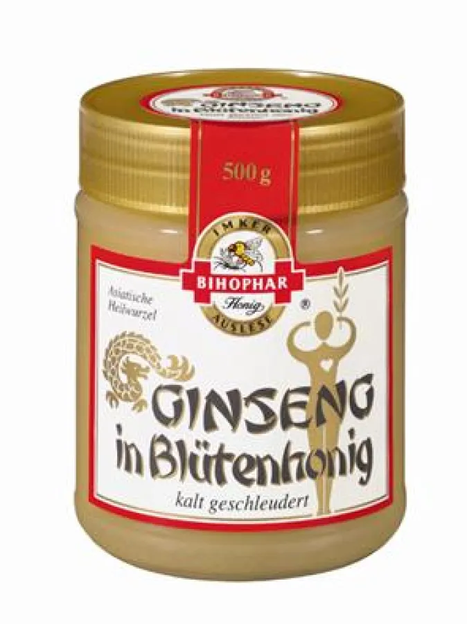 Ginseng in kalt geschleudertem Blütenhonig