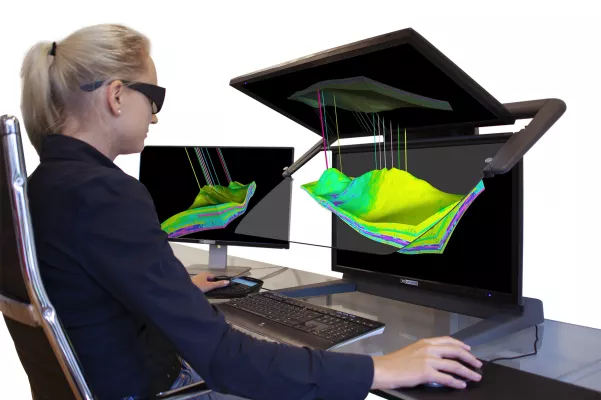 Bild: 3D PluraView - Stereoskopische 3D-Visualisierung für die Öl- und Gasindustrie 