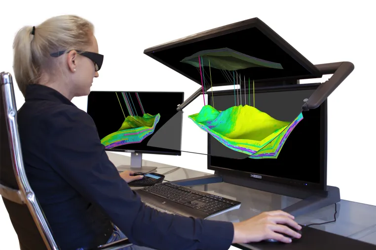 Bild: 3D PluraView - Stereoskopische 3D-Visualisierung für die Öl- und Gasindustrie 
