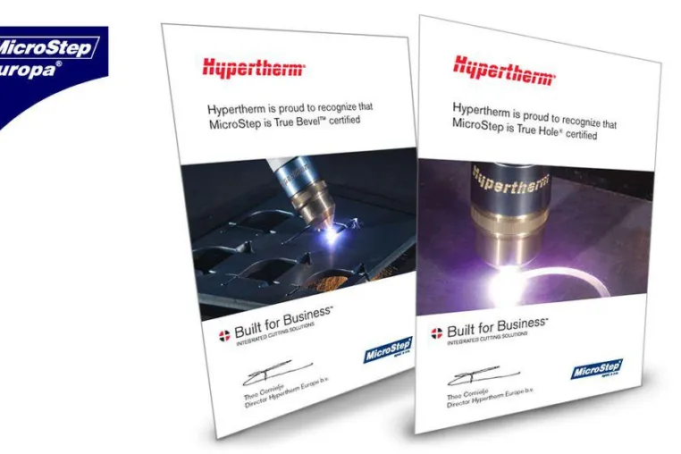 Bild: MicroStep offiziell von Hypertherm zertifiziert