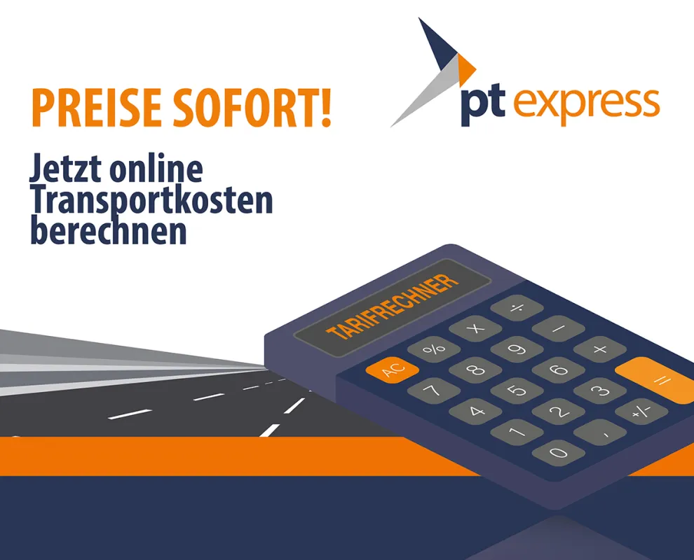 Unter www.pt-express.de lassen sich Kosten für Sonderfahrten online berechnen