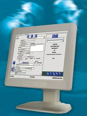 Bild: 17” Medical-Panel-PC mit Back-Up-Batterie/USV