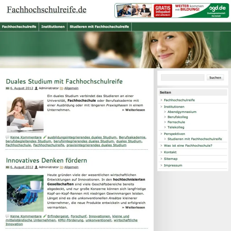 Wertvolle Informationen zur Fachhochschulreife