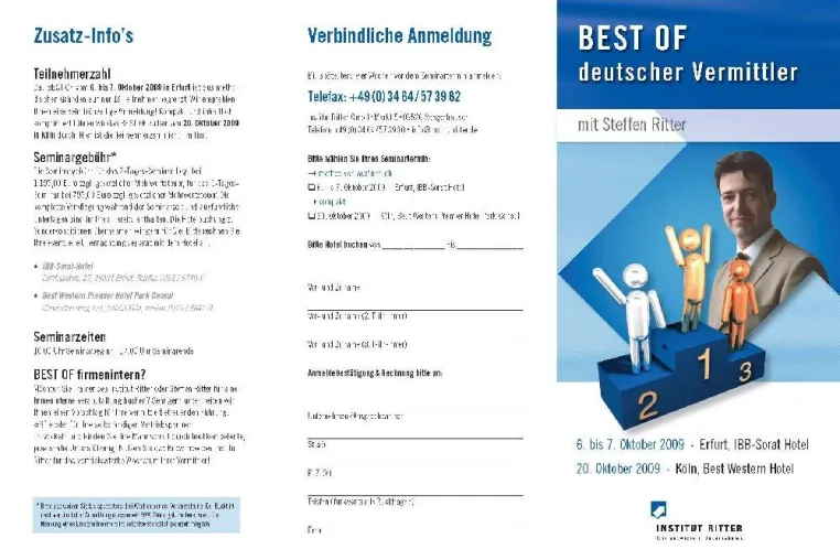Bild: Maklerberatung und Agenturberatung in großem Umfang - Das BEST OF deutscher Versicherungsvermittler 2009