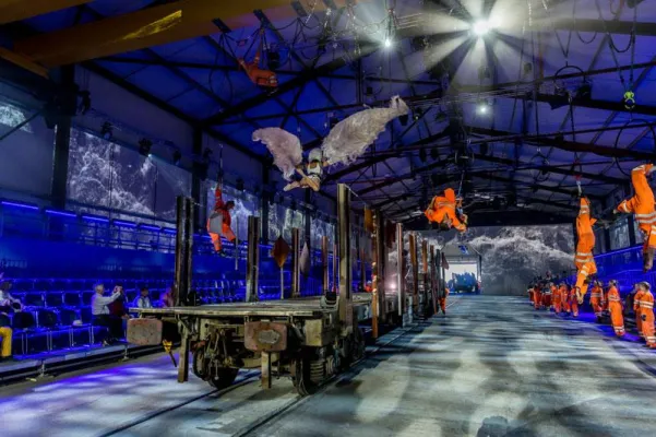 Bild: ROCK SOLID Technologies bei der Eroffnung des Gotthard-Basistunnels