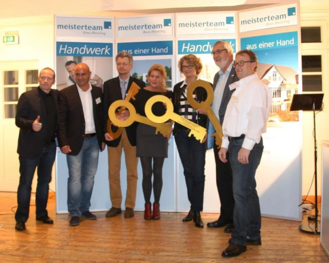 v.l.n.r.: J. Kelly, M. Enzinger, F. Fongern, Dr. C. Nowke, S. Land, G. Fenninger, J. Kolb