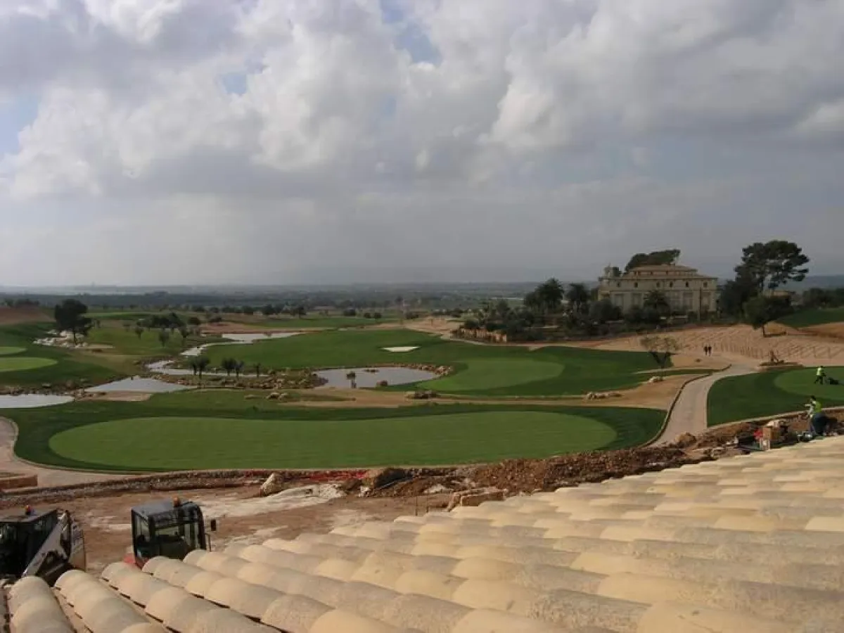 Der Golfplatz Son Gual kurz vor der Eröffnung