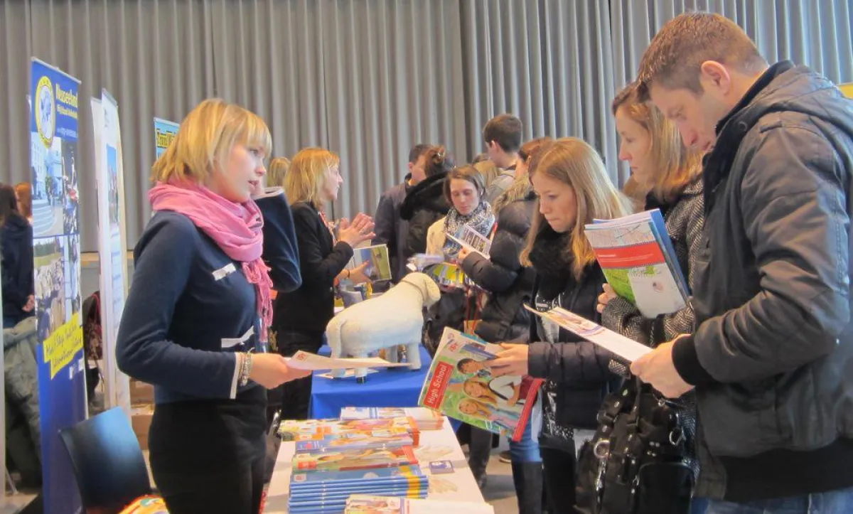 Großes Interesse an der SchülerAustausch-Messe in Frankfurt (Foto: Dt. Stiftung Völkerverständigung)