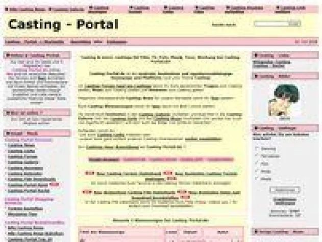 Bild: Casting-Portal.de nach Relaunch in neuem Styling online