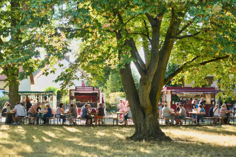 Bild: 3. - 5. Mai 2024: KUNST trifft WEIN am idyllischen Dorfteich Lichtenrade in Berlin