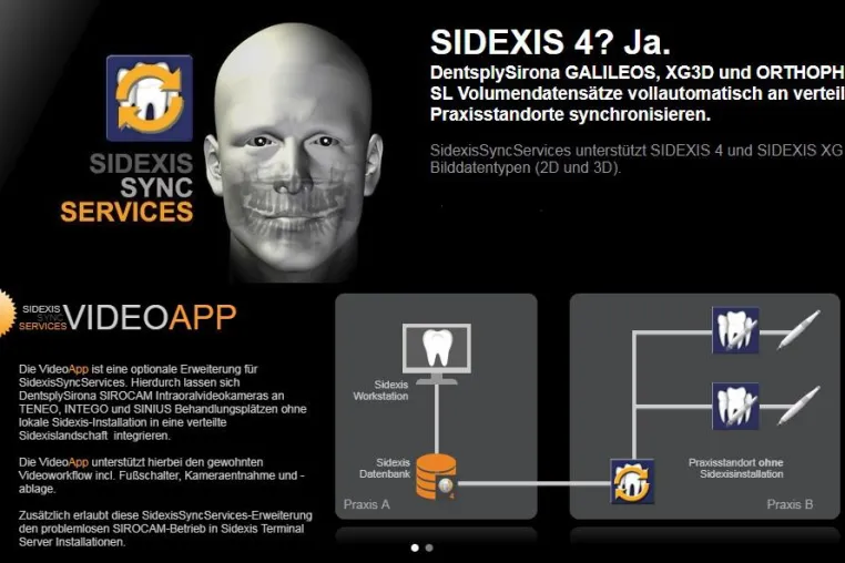 Bild: SIDEXIS SYNC SERVICES VideoApp