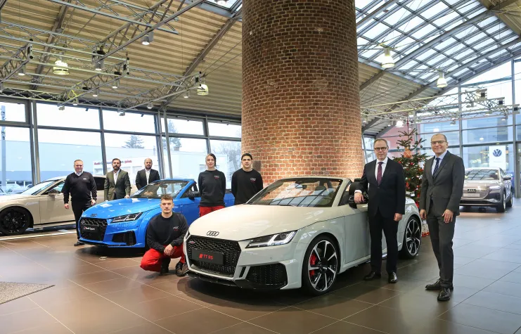 Bild: Borgmann im Schirrhof: „Die Ausbildung von Audi Technikern wird eine unserer stärksten Disziplinen“