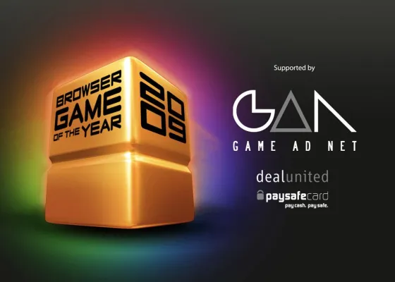 Bild: GAN Game Ad Net ist Hauptsponsor des Browser Game of the Year Award 2009
