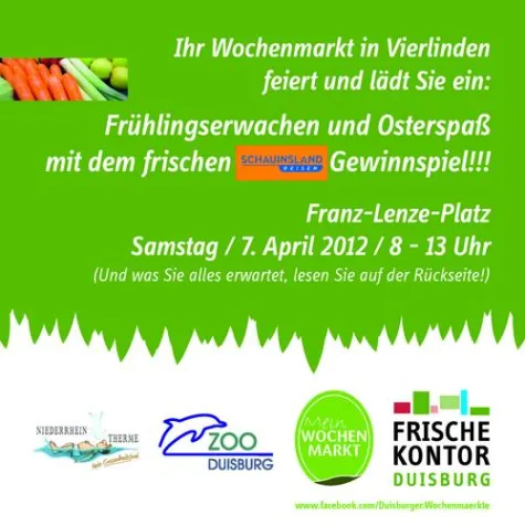 Der Wochenmarkt in Vierlinden feiert: Frühlingserwachen und Osterspaß Bild: Der Wochenmarkt in Vierlinden feiert: Frühlingserwachen und Osterspaß