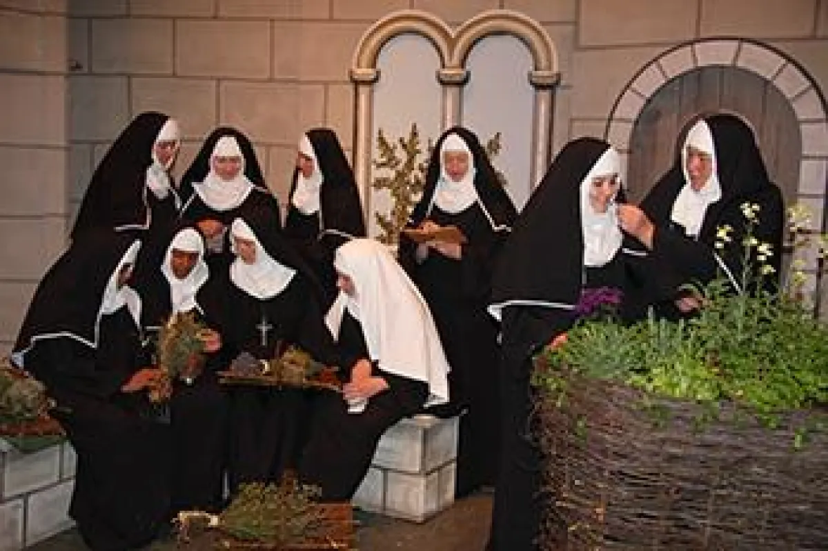 Hildegard im Kreis ihrer Mitschwestern