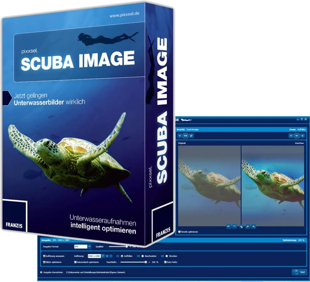 FRANZIS Scuba Image für Unterwasserfotografie