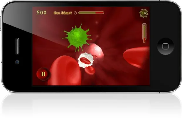 Bild: Gut Blut! – neue iPhone/iPad App über das Blut verbindet Action und Didaktik