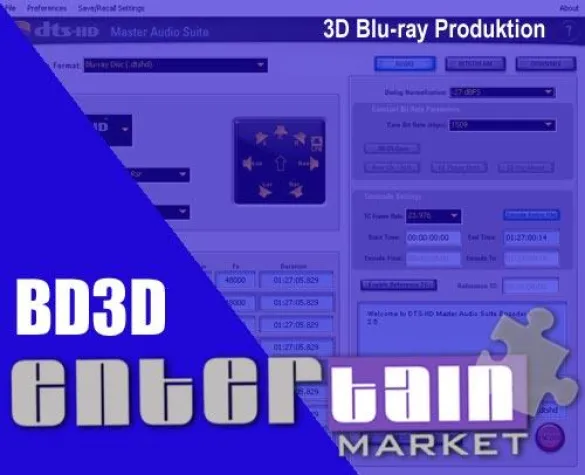 Bild: Entertain MARKET startet 3D Blu-ray Produktion mit MVC-Encoding und BD3D Mastering
