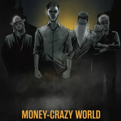 Bild: Animierte Comicfiguren, Systemkritik und ballernde Synths - Neue Single "Money Crazy World" von Blitz Union