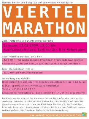 Bild: Heinersdorfer Viertelmarathon