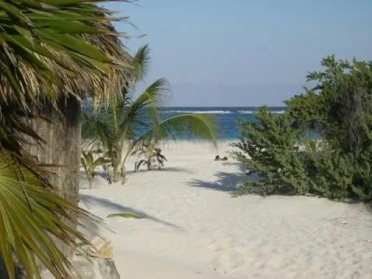 Bild: Der Mexikanische Strand Tulum auf Yucatan wurde zum besten Strand 2011 gewählt