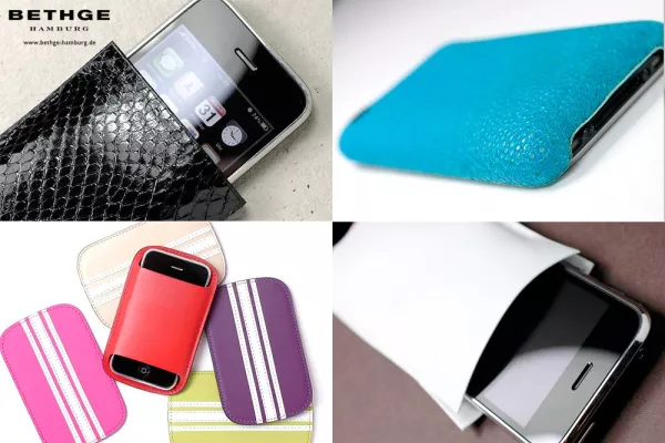 Bild: Bethge zieht das iPhone an.