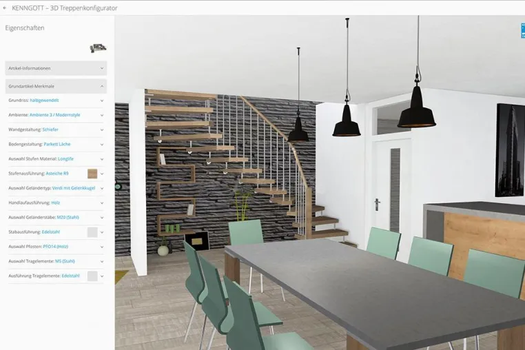 Bild: Innovativer 3D-Konfigurator vereinfacht die Treppenplanung
