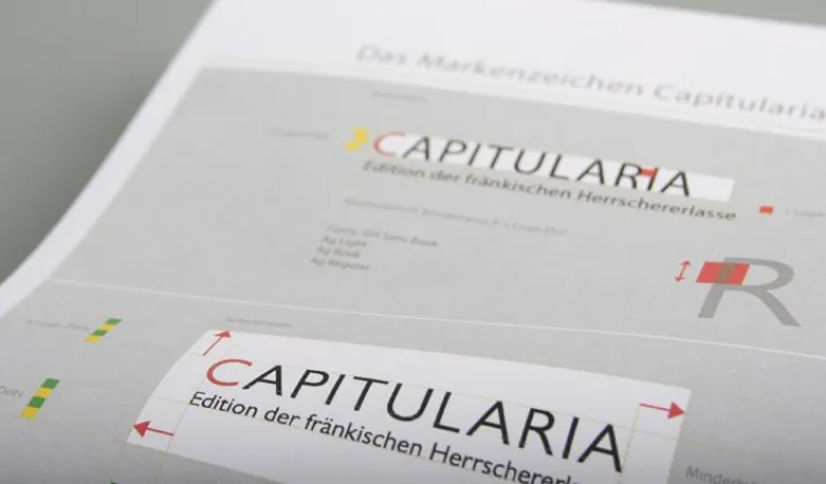 Bild: Gestaltung der Forschungs-Website Capitularia der Universität zu Köln