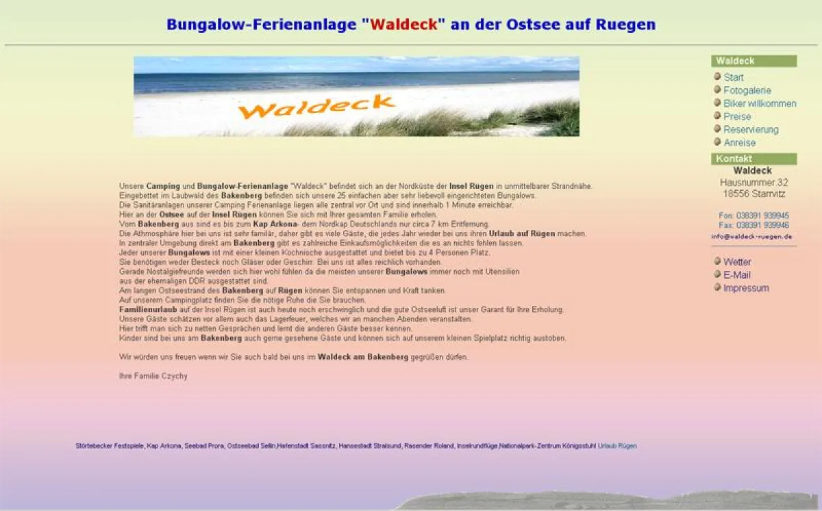 Ferienanlage Waldeck Bakenberg Insel Rügen