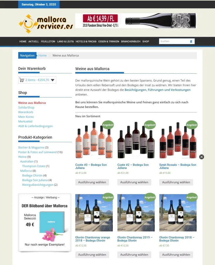 www.weine-aus-mallorca.com jetzt online verfügbar