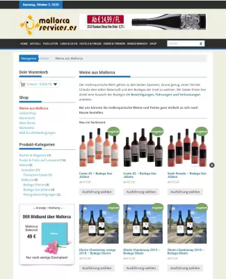 Bild: www.weine-aus-mallorca.com jetzt online verfügbar