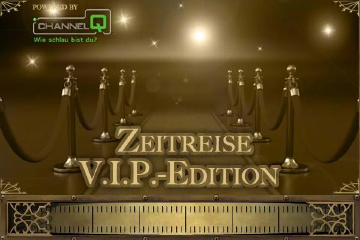 Startscreen Zeitreise: VIP-Edition