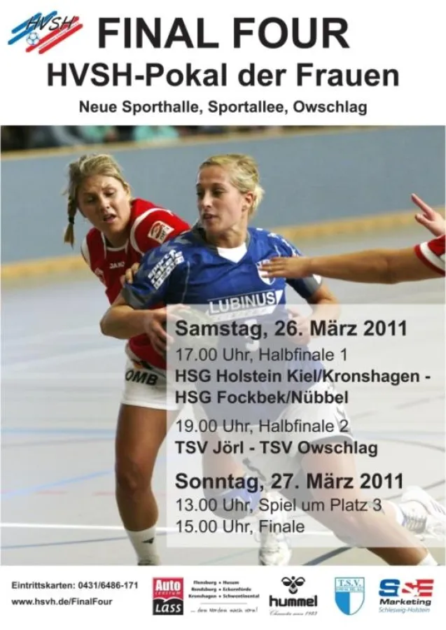 Plakat Final Four der Frauen in Owschlag