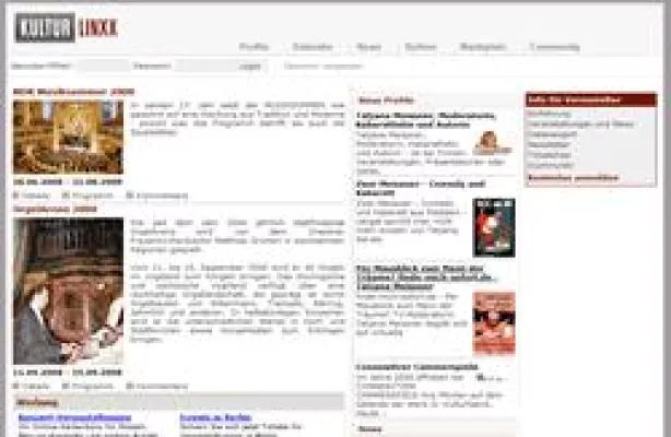 kulturlinxx.de bietet Service für Kulturschaffende Bild: kulturlinxx.de bietet Service für Kulturschaffende