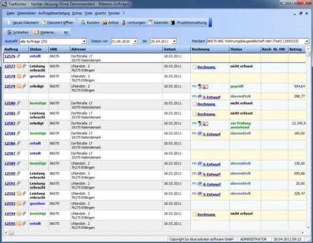 Bild: blue:solution stellt neue Version von TopKontor vor