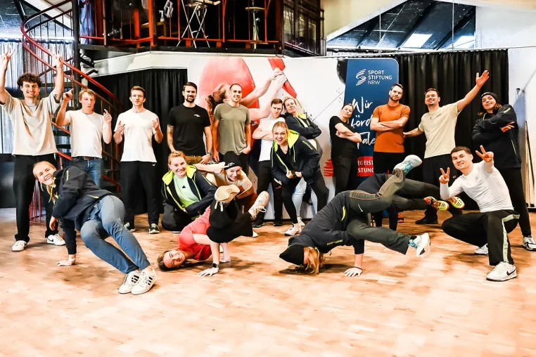 Breaking verbindet – Alumni-Athleten wollen Know-how für Sporttalente in NRW einbringen Bild: Breaking verbindet – Alumni-Athleten wollen Know-how für Sporttalente in NRW einbringen