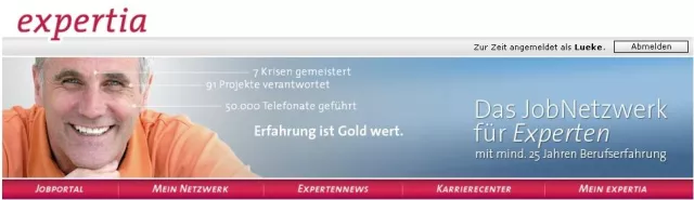 expertia bleibt das relevanteste Jobnetzwerk Bild: expertia bleibt das relevanteste Jobnetzwerk
