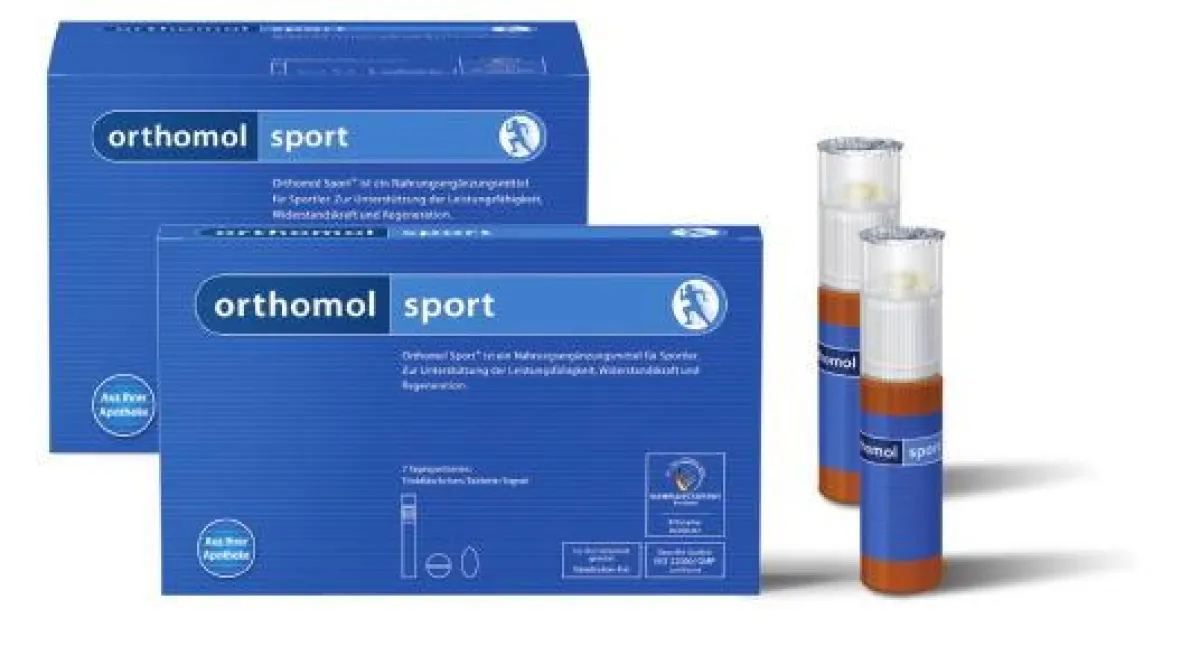 Erhältlich ist Orthomol Sport® in der 30er Monatspackung oder in einer Probiergröße mit 7 Tagesportionen in Apotheken. Jede Tagesp