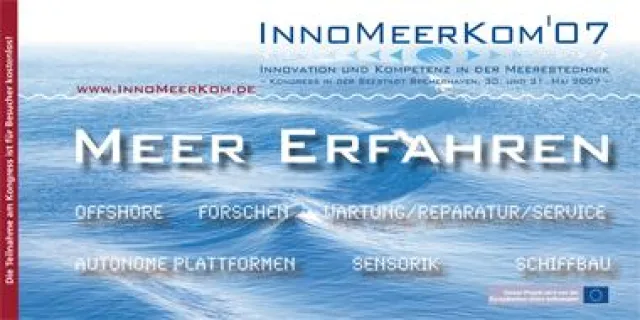 Bild: Meerestechnik-Kongress „InnoMeerKom“ - Agenda steht fest, noch wenige Plätze verfügbar